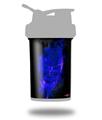 Skin Decal Wrap works with Blender Bottle ProStak 22oz Flaming Fire Skull Blue (BOTTLE NOT INCLUDED)