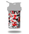 Skin Decal Wrap works with Blender Bottle ProStak 22oz Sexy Girl Silhouette Camo Red (BOTTLE NOT INCLUDED)