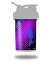Skin Decal Wrap works with Blender Bottle ProStak 22oz Halftone Splatter Blue Hot Pink (BOTTLE NOT INCLUDED)