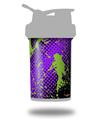 Skin Decal Wrap works with Blender Bottle ProStak 22oz Halftone Splatter Green Purple (BOTTLE NOT INCLUDED)