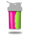 Skin Decal Wrap works with Blender Bottle ProStak 22oz Ripped Colors Hot Pink Neon Green (BOTTLE NOT INCLUDED)