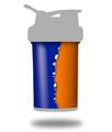 Skin Decal Wrap works with Blender Bottle ProStak 22oz Ripped Colors Blue Orange (BOTTLE NOT INCLUDED)