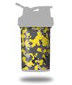 Skin Decal Wrap works with Blender Bottle ProStak 22oz WraptorCamo Old School Camouflage Camo Yellow (BOTTLE NOT INCLUDED)