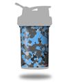 Skin Decal Wrap works with Blender Bottle ProStak 22oz WraptorCamo Old School Camouflage Camo Blue Medium (BOTTLE NOT INCLUDED)