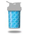 Skin Decal Wrap works with Blender Bottle ProStak 22oz Wavey Neon Blue (BOTTLE NOT INCLUDED)