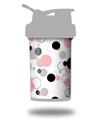 Skin Decal Wrap works with Blender Bottle ProStak 22oz Lots of Dots Pink on White (BOTTLE NOT INCLUDED)