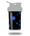 Skin Decal Wrap works with Blender Bottle ProStak 22oz Lots of Dots Blue on Black (BOTTLE NOT INCLUDED)