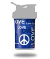 Skin Decal Wrap works with Blender Bottle ProStak 22oz Love and Peace Blue (BOTTLE NOT INCLUDED)