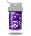 Skin Decal Wrap works with Blender Bottle ProStak 22oz Love and Peace Purple (BOTTLE NOT INCLUDED)