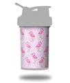 Skin Decal Wrap works with Blender Bottle ProStak 22oz Flamingos on Pink (BOTTLE NOT INCLUDED)