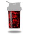 Skin Decal Wrap works with Blender Bottle ProStak 22oz Skulls Confetti Red (BOTTLE NOT INCLUDED)
