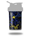 Skin Decal Wrap works with Blender Bottle ProStak 22oz Twisted Garden Blue and Yellow (BOTTLE NOT INCLUDED)