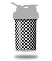 Skin Decal Wrap works with Blender Bottle ProStak 22oz Checkered Canvas Black and White (BOTTLE NOT INCLUDED)