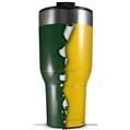 Skin Wrap Decal for 2017 RTIC Tumblers 40oz Ripped Colors Green Yellow (TUMBLER NOT INCLUDED)