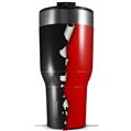 Skin Wrap Decal for 2017 RTIC Tumblers 40oz Ripped Colors Black Red (TUMBLER NOT INCLUDED)