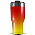 Skin Wrap Decal for 2017 RTIC Tumblers 40oz Smooth Fades Yellow Red (TUMBLER NOT INCLUDED)