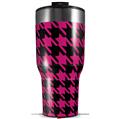 Skin Wrap Decal for 2017 RTIC Tumblers 40oz Houndstooth Hot Pink on Black (TUMBLER NOT INCLUDED)