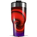 Skin Wrap Decal for 2017 RTIC Tumblers 40oz Alecias Swirl 01 Red (TUMBLER NOT INCLUDED)
