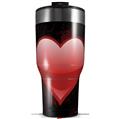 Skin Wrap Decal for 2017 RTIC Tumblers 40oz Glass Heart Grunge Red (TUMBLER NOT INCLUDED)