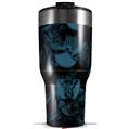 Skin Wrap Decal for 2017 RTIC Tumblers 40oz Skulls Confetti Blue (TUMBLER NOT INCLUDED)