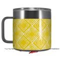Skin Decal Wrap for Yeti Coffee Mug 14oz Wavey Yellow - 14 oz CUP NOT INCLUDED by WraptorSkinz