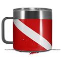 Skin Decal Wrap for Yeti Coffee Mug 14oz Dive Scuba Flag - 14 oz CUP NOT INCLUDED by WraptorSkinz