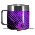 Skin Decal Wrap for Yeti Coffee Mug 14oz Halftone Splatter Hot Pink Purple - 14 oz CUP NOT INCLUDED by WraptorSkinz