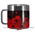 Skin Decal Wrap for Yeti Coffee Mug 14oz HEX Red - 14 oz CUP NOT INCLUDED by WraptorSkinz