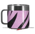 Skin Decal Wrap for Yeti Coffee Mug 14oz Zebra Skin Pink - 14 oz CUP NOT INCLUDED by WraptorSkinz