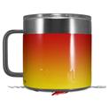 Skin Decal Wrap for Yeti Coffee Mug 14oz Smooth Fades Yellow Red - 14 oz CUP NOT INCLUDED by WraptorSkinz