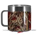 Skin Decal Wrap for Yeti Coffee Mug 14oz WraptorCamo Grassy Marsh Camo Red - 14 oz CUP NOT INCLUDED by WraptorSkinz