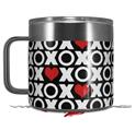 Skin Decal Wrap for Yeti Coffee Mug 14oz XO Hearts - 14 oz CUP NOT INCLUDED by WraptorSkinz