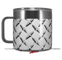 Skin Decal Wrap for Yeti Coffee Mug 14oz Diamond Plate Metal - 14 oz CUP NOT INCLUDED by WraptorSkinz