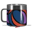Skin Decal Wrap for Yeti Coffee Mug 14oz Crazy Dots 02 - 14 oz CUP NOT INCLUDED by WraptorSkinz