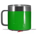 Skin Decal Wrap for Yeti Coffee Mug 14oz Solids Collection Green - 14 oz CUP NOT INCLUDED by WraptorSkinz