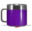Skin Decal Wrap for Yeti Coffee Mug 14oz Solids Collection Purple - 14 oz CUP NOT INCLUDED by WraptorSkinz