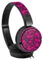 Decal style Skin Wrap for Sony MDR ZX110 Headphones Scattered Skulls Hot Pink (HEADPHONES NOT INCLUDED)