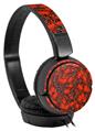 Decal style Skin Wrap for Sony MDR ZX110 Headphones Scattered Skulls Red (HEADPHONES NOT INCLUDED)