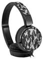 Decal style Skin Wrap for Sony MDR ZX110 Headphones WraptorCamo Digital Camo Gray (HEADPHONES NOT INCLUDED)
