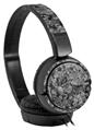 Decal style Skin Wrap for Sony MDR ZX110 Headphones Marble Granite 02 Speckled Black Gray (HEADPHONES NOT INCLUDED)