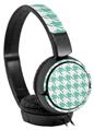 Decal style Skin Wrap for Sony MDR ZX110 Headphones Houndstooth Seafoam Green (HEADPHONES NOT INCLUDED)