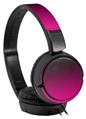 Decal style Skin Wrap compatible with Sony MDR ZX110 Headphones Smooth Fades Hot Pink Black (HEADPHONES NOT INCLUDED)