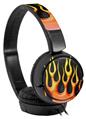 Decal style Skin Wrap for Sony MDR ZX110 Headphones Metal Flames (HEADPHONES NOT INCLUDED)