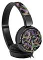 Decal style Skin Wrap for Sony MDR ZX110 Headphones Neon Swoosh on Black (HEADPHONES NOT INCLUDED)