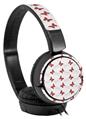 Decal style Skin Wrap for Sony MDR ZX110 Headphones Pastel Butterflies Red on White (HEADPHONES NOT INCLUDED)