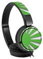 Decal style Skin Wrap for Sony MDR ZX110 Headphones Rising Sun Japanese Flag Green (HEADPHONES NOT INCLUDED)