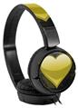 Decal style Skin Wrap for Sony MDR ZX110 Headphones Glass Heart Grunge Yellow (HEADPHONES NOT INCLUDED)