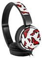 Decal style Skin Wrap for Sony MDR ZX110 Headphones Butterflies Red (HEADPHONES NOT INCLUDED)