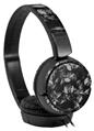 Decal style Skin Wrap for Sony MDR ZX110 Headphones Skulls Confetti White (HEADPHONES NOT INCLUDED)