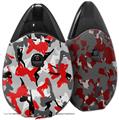 Skin Decal Wrap 2 Pack compatible with Suorin Drop Sexy Girl Silhouette Camo Red VAPE NOT INCLUDED